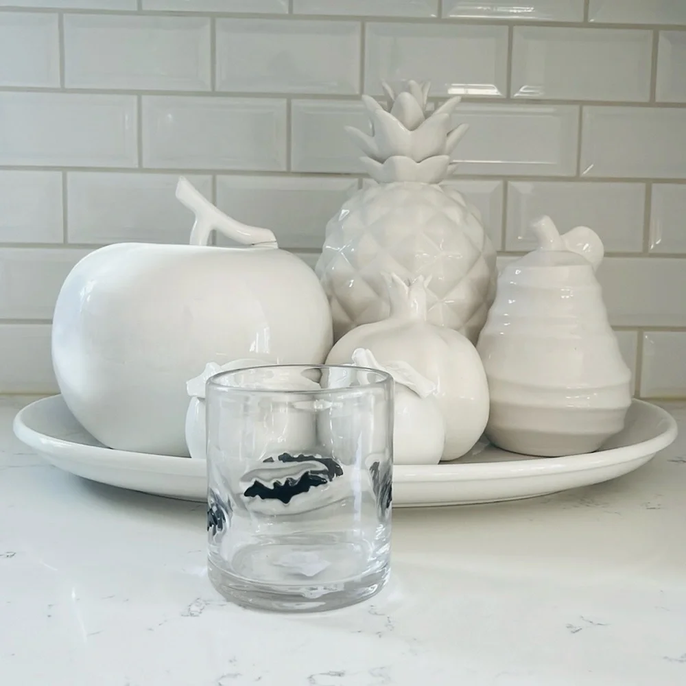 Crate&barrel 🦇 Bat Double Old-Fashioned Glass